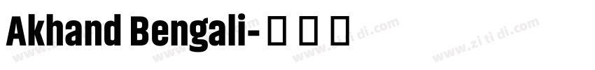 Akhand Bengali字体转换